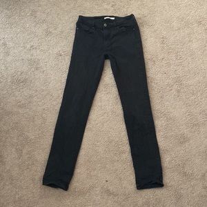 Levi’s 712 slim W29 L34 black denim jeans